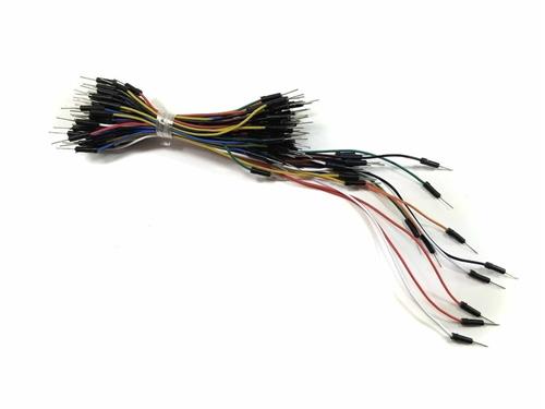 75PCS Breadboard hyblyg siwmper gwifrau