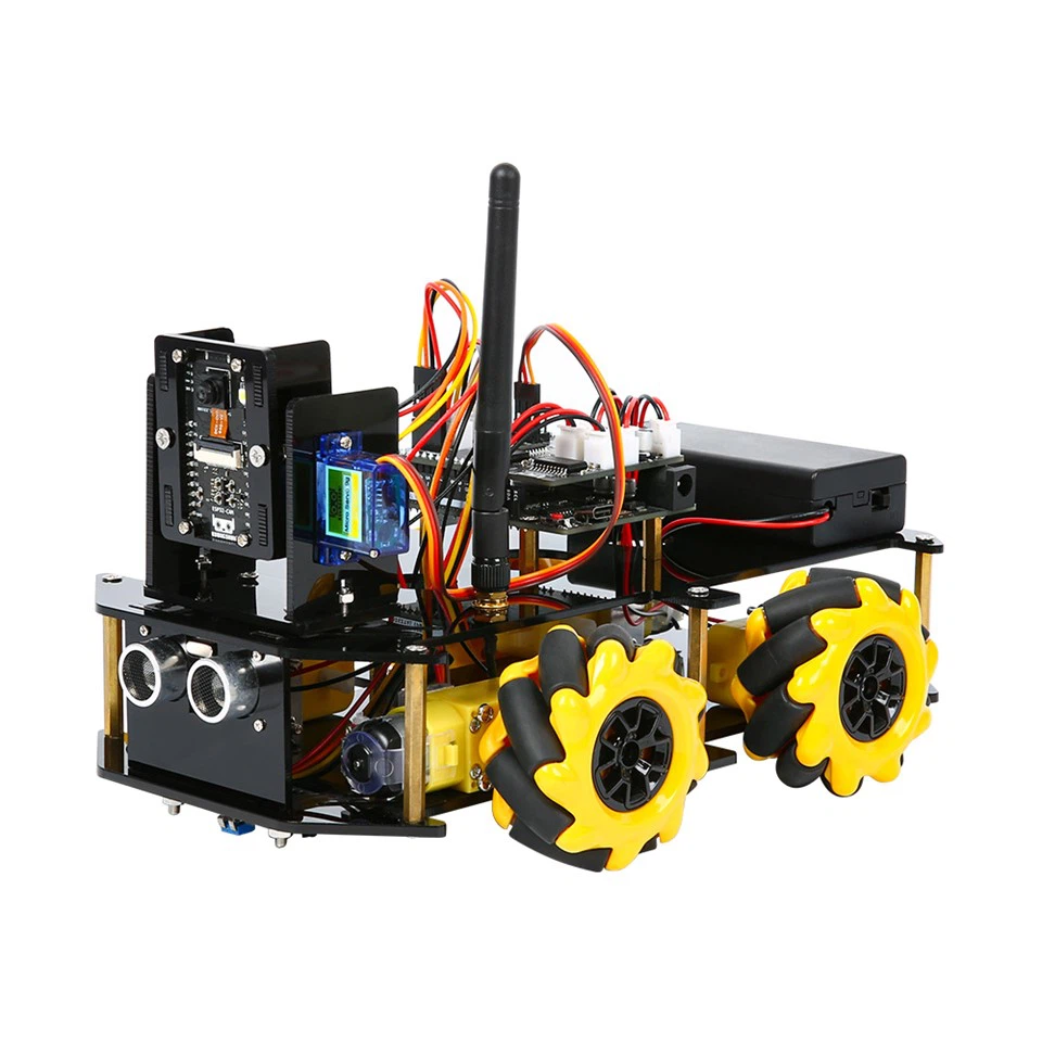 KUONGSHUN ESP32 Cam Smart Robot Car ESP32 Camera Robotics Starter Kit Ar gyfer Arduino