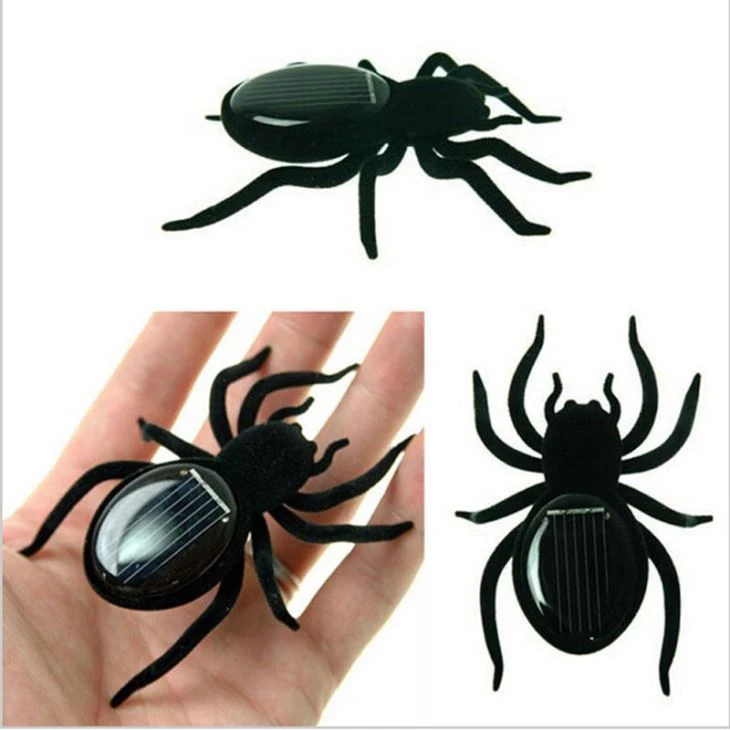 Solar Energy Powered Spider Robot Insect